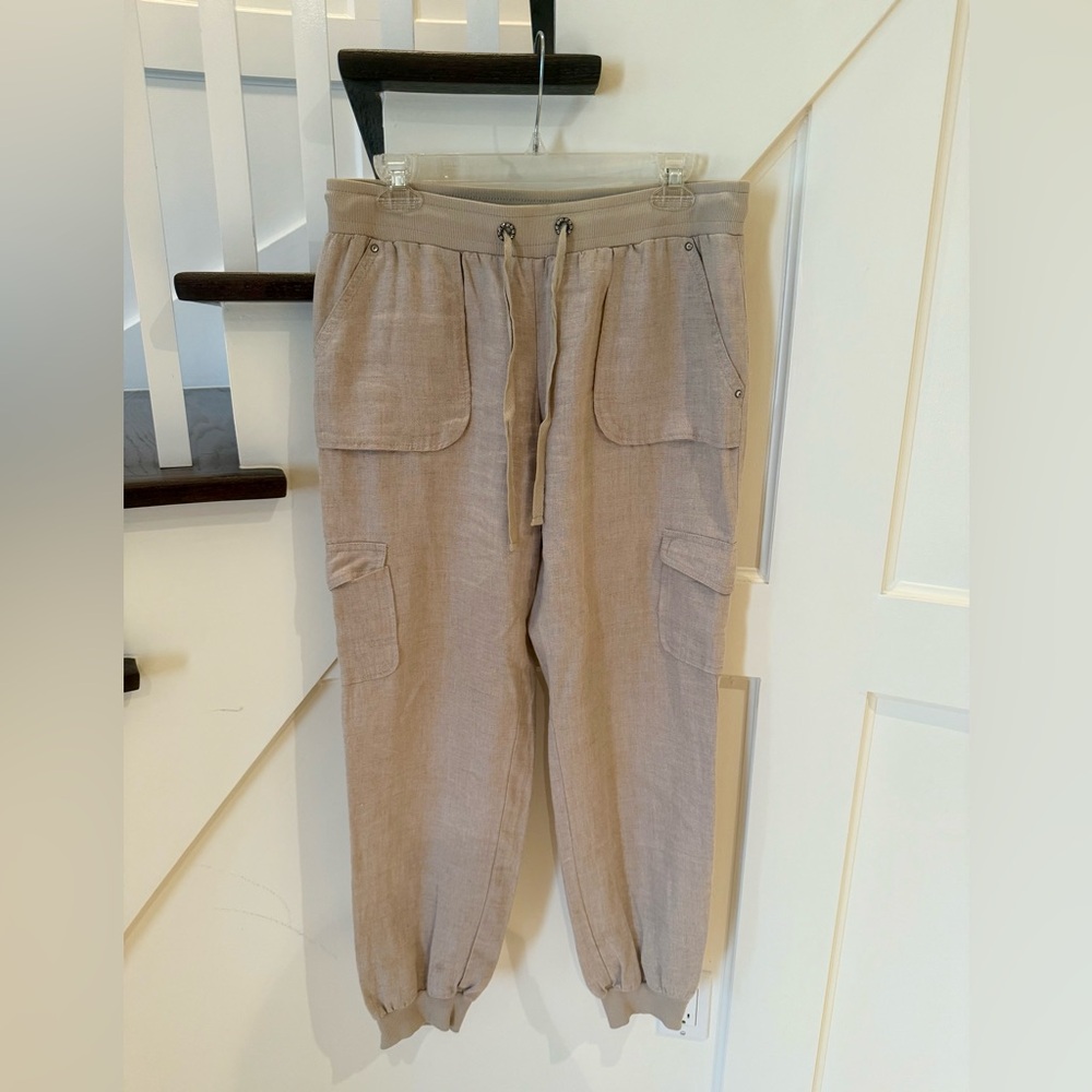 INC 100% Linen Joggers Size 6
